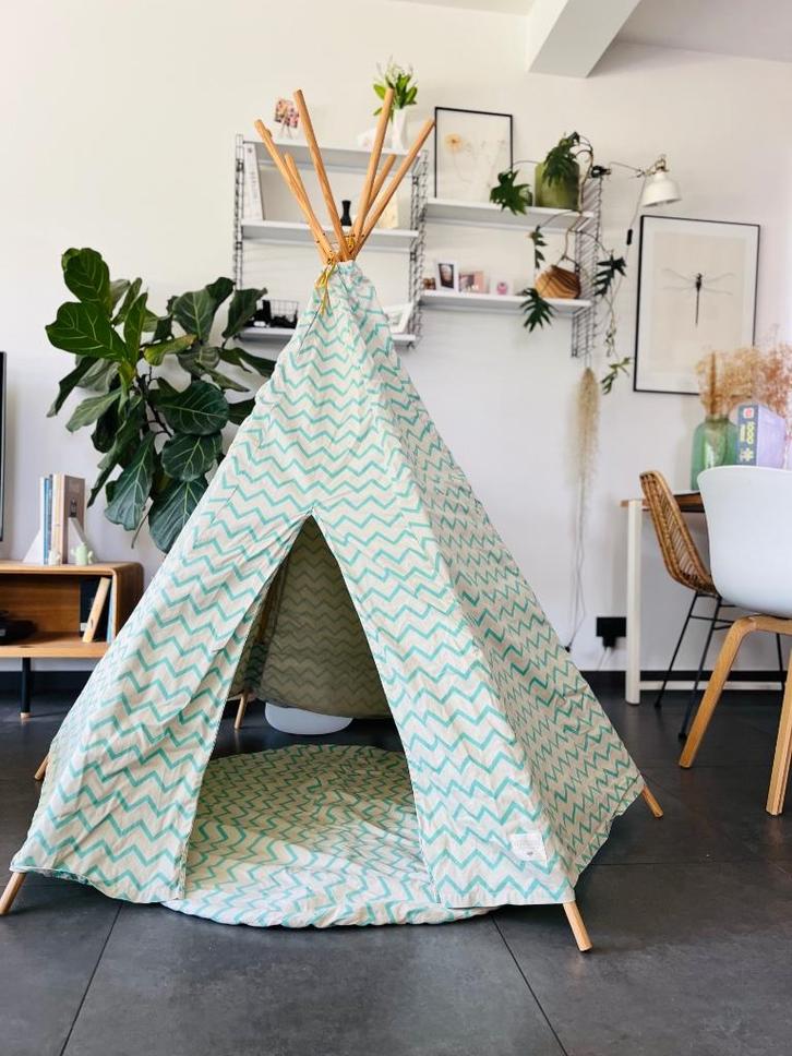 Munt-/ecrukleurige tent van Nobodinoz, Kinderen en Baby's, Speelgoed | Speeltenten, Gebruikt, Ophalen