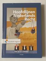 Hoofdlijnen Nederlands Recht, 13e druk, Ophalen of Verzenden, Zo goed als nieuw, Hoger Onderwijs, Noordhoff Uitgevers