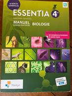 Essentia 4e manuel de biologie, Livres, Livres scolaires, Plantyn, Biologie, Enlèvement, Utilisé