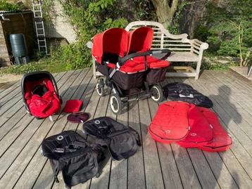 Poussette double Bugaboo Donkey twin, Enfants & Bébés, Enlèvement, Utilisé, Poussette, Bugaboo
