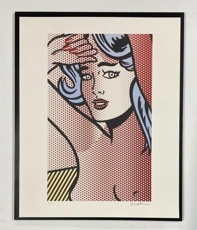 Roy Lichtenstein: lithografie 40 bij 50 ingelijst, Antiek en Kunst, Kunst | Litho's en Zeefdrukken, Ophalen of Verzenden