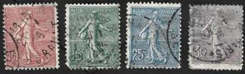 4 Postzegels Frankrijk 1903 Zaaister beschikbaar voor biedingen