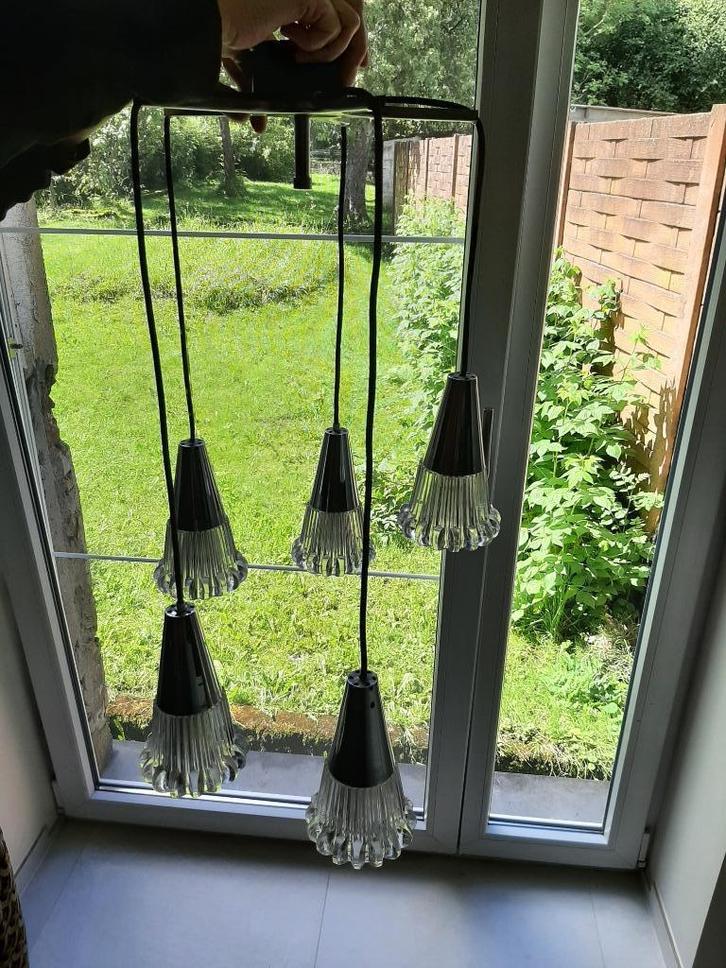 vintage watervalkroonluchter uit de jaren 60, Antiek en Kunst, Antiek | Verlichting, Ophalen of Verzenden