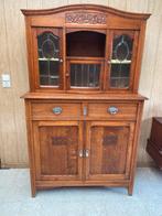 Antieke kast met geslepen glas, Antiek en Kunst, Ophalen