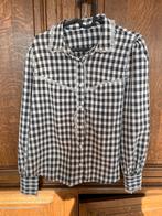 Blouse vichy noire, Kleding | Dames, Ophalen of Verzenden, Zo goed als nieuw, Maat 36 (S), Zwart