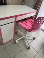 Bureau met stoel van ikea, Ophalen of Verzenden, Zo goed als nieuw, Bureau