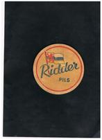 BIERVILTJE RIDDER PILS, Verzamelen, Biermerken, Verzenden, Zo goed als nieuw, Viltje(s)