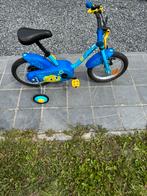 Kinderfiets  met zijwieltjes – blauw/geel – bieden vanaf €1, Fietsen en Brommers, Fietsen | Kinderfietsjes, Ophalen, Zijwieltjes