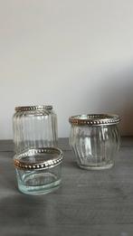 Set van 3 theelichten, Ophalen, Zo goed als nieuw