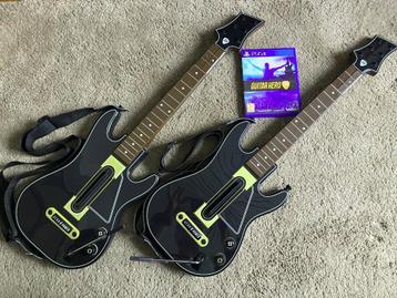 Guitar Hero Live PS4: 2 gitaren + dongles & dvd beschikbaar voor biedingen