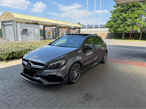 Mercedes a45 amg 2016 124000km full option, Auto's, Mercedes-Benz, Particulier, A-Klasse, Benzine, Euro 6, 5 deurs, Automaat, Zilver of Grijs