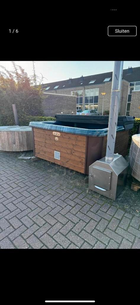 Hottub premium | square hottub xxl | acryl | full option, Tuin en Terras, Zwembad-toebehoren, Zo goed als nieuw, Ophalen