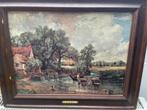 Schilderij "De hooiwagen"  J Constable, Antiek en Kunst, Ophalen