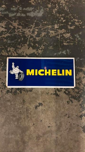 Blikken Michelin reclamebord 35x15 cm