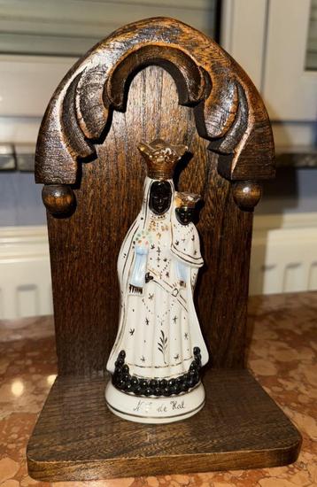 Statuette de Notre-Dame de Halle - 14cm avec arche en bois beschikbaar voor biedingen