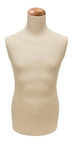 Herenbustes ecru met beuken dop, Ophalen, Nieuw, Paspop