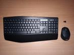 Logitech mk850 draadloos toetsenbord azerty + muis, Computers en Software, Toetsenborden, Azerty, Ergonomisch, Zo goed als nieuw