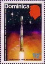 Dominica 1973 - ruimtevaart - Tyros weersatelliet **, Ophalen of Verzenden, Postfris, Overige thema's