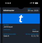Stoel Jamiroquai ing arena 29 november 2025, Tickets en Kaartjes, Concerten | Pop, Eén persoon, November