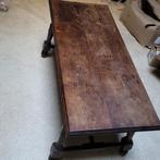 table basse en chêne massif, Huis en Inrichting, Tafels | Salontafels, Ophalen, Gebruikt, 100 tot 150 cm, Eikenhout