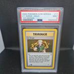 Lt. Surge Holo 1st Edition Gym Heroes PSA 9, Ophalen of Verzenden, Zo goed als nieuw