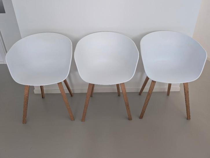 HAY stoelen, Maison & Meubles, Chaises, Utilisé, Cinq, Six Chaises ou plus, Bois, Tissus, Autres couleurs, Enlèvement