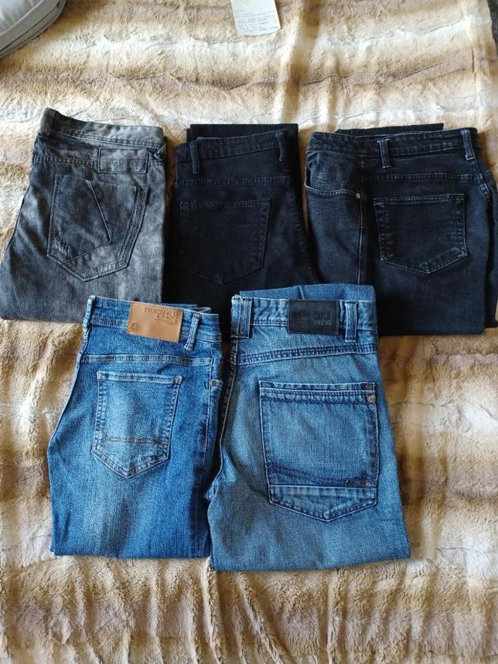 LOT JEANS BROEKEN BLUE/BLACK DENIM ALS NIEUW !!!!, Kleding | Heren, Spijkerbroeken en Jeans, Zo goed als nieuw, W32 (confectie 46) of kleiner
