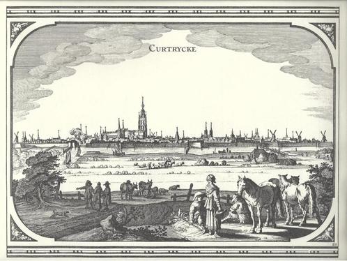 1660 / 1979 - Kortrijk / Nicolaas Visscher, Antiek en Kunst, Kunst | Etsen en Gravures, Ophalen of Verzenden
