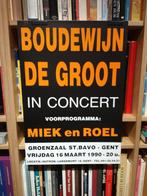 Boudewijn De Groot in concert. St Bavo Gent 1990 affiche, Verzamelen, Ophalen of Verzenden, Zo goed als nieuw