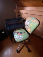 Computertafel en bureaustoel - kind, Huis en Inrichting, Ophalen, Gebruikt, Groen, Bureaustoel