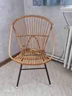 Rieten stoel, Huis en Inrichting, Stoelen, Ophalen, Bruin, Riet of Rotan, Zo goed als nieuw
