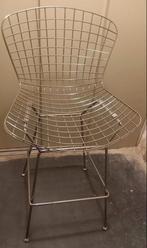 Bertoia Tabouret de bar, Ophalen, Gebruikt, Leer
