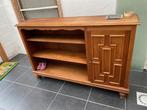 Bruine (vol)Houten boekenkast (2 stuks), 25 à 50 cm, Vol houten degelijke kastjes, 100 à 150 cm, Enlèvement