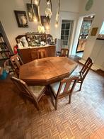 Art deco eettafel met bijhorende stoelen en buffetkast, Ophalen