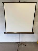 Projectiescherm en tafel voor beamer, Audio, Tv en Foto, Projectieschermen, Ophalen, Handmatig, Gebruikt