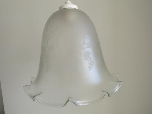 Vintage glazen plafondlamp, Antiek en Kunst, Curiosa en Brocante, Ophalen