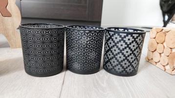 Decoratie winter theelicht kaars houder beschikbaar voor biedingen