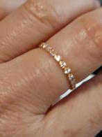 14k rose gold ring with natural coloured diamonds, Handtassen en Accessoires, Ringen, Ophalen of Verzenden, Nieuw