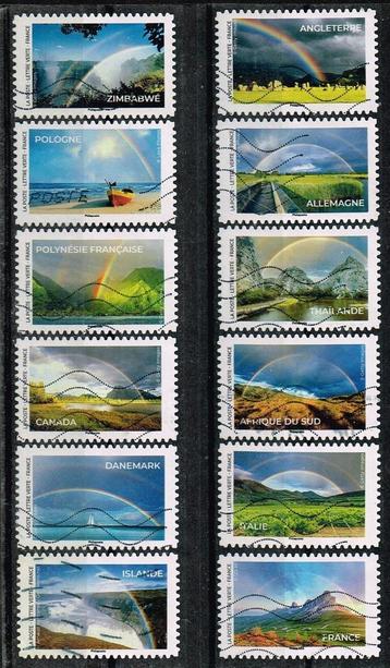 Postzegels uit Frankrijk - K 4016 - regenbogen
