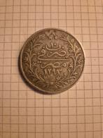20qirsh (1885-1907) zilver Abdul hamid 2, Postzegels en Munten, Munten | Afrika, Ophalen of Verzenden, Egypte, Zilver