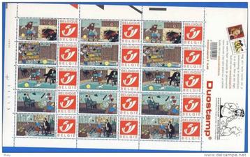 2001- feuille 15 DUOSTAMP-TINTIN -LES 7 BOULES DE CRISTALES-, Envoi, Non oblitéré
