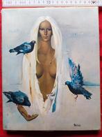 Jeune fille avec des oiseaux - Bertran 1977, Antiek en Kunst, Ophalen of Verzenden