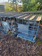 Metalen kooien voor houtopslag met metalen dak, Doe-het-zelf en Bouw, Ophalen, Gebruikt