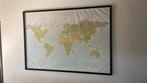 wereldkaart op doek 200x140cm, Huis en Inrichting, Ophalen