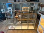 IKEA detolf vitrine kasten voorzien van sloten en leds, Huis en Inrichting, Kasten | Vitrinekasten, Ophalen, 50 tot 100 cm, Glas