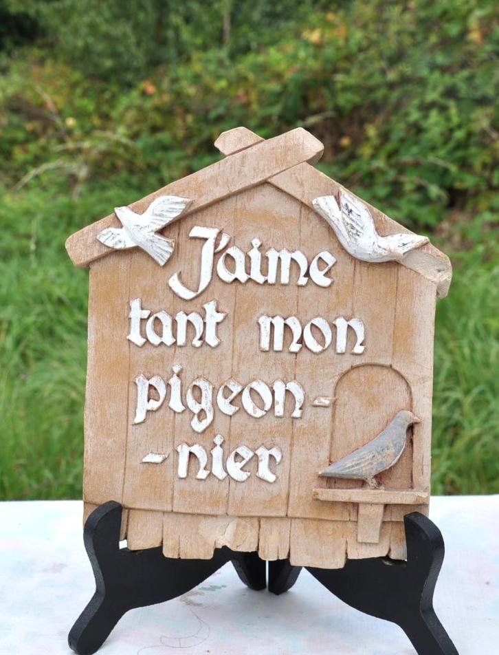 plaque murale décorative avec texte colombophile, Maison & Meubles, Accessoires pour la Maison | Décorations murale, Utilisé, Enlèvement ou Envoi