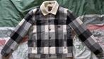 Superdry Men's Black White Check Trucker Jacket, Gedragen, Ophalen of Verzenden, Maat 56/58 (XL), Wit