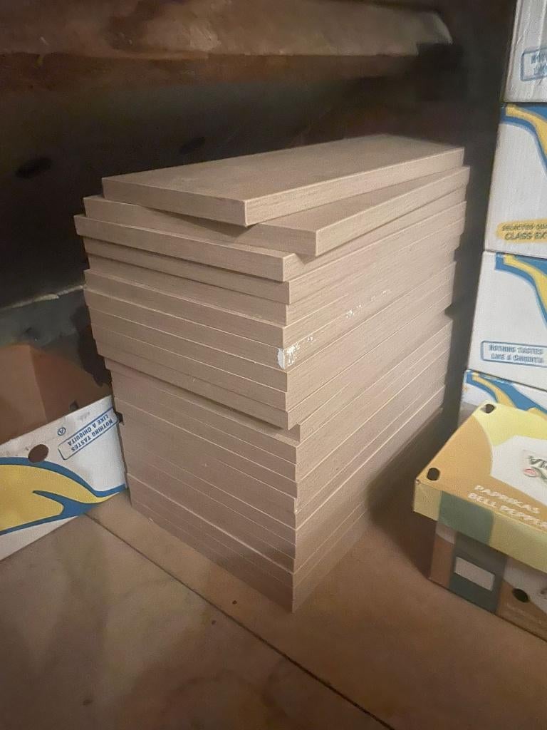 Timmerpanelen beuk, Bricolage & Construction, Bois & Planches, Autres essences de bois, Enlèvement, Utilisé, 25 à 50 mm