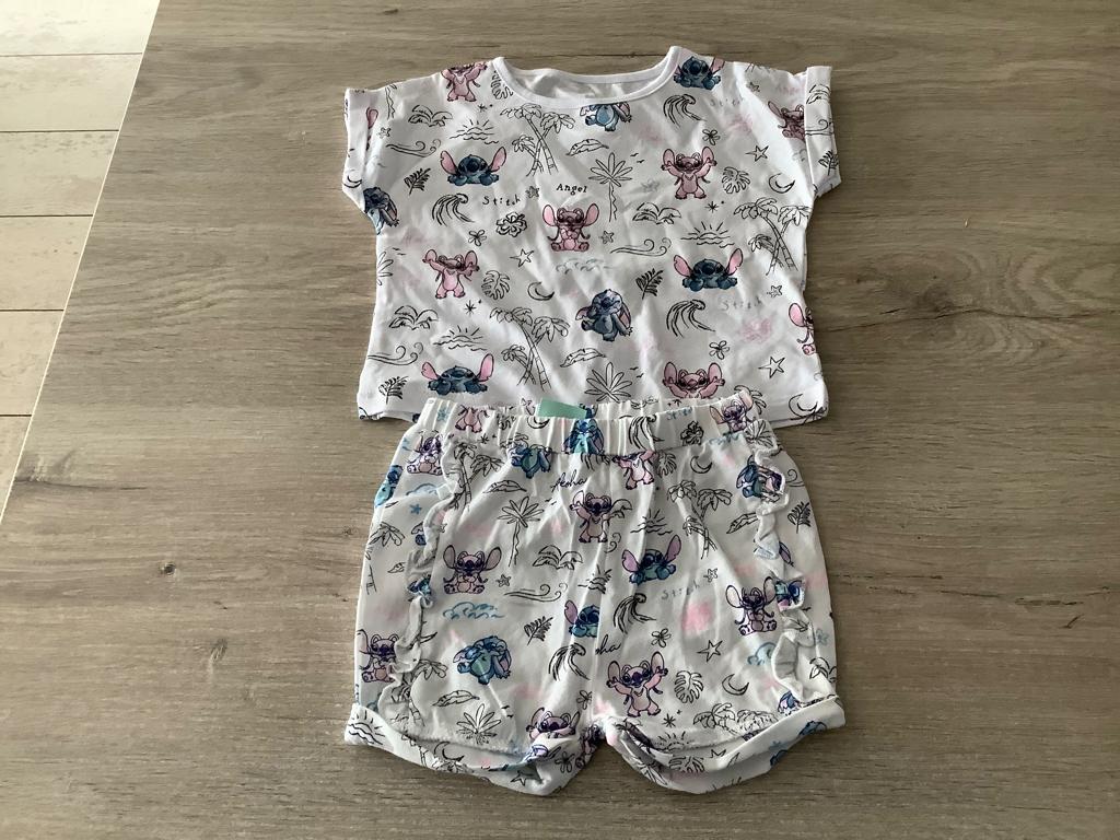 Disney Stitch baby zomer pakje (Maat 74), Meisje, Disney-Primark, Ophalen of Verzenden, Zo goed als nieuw