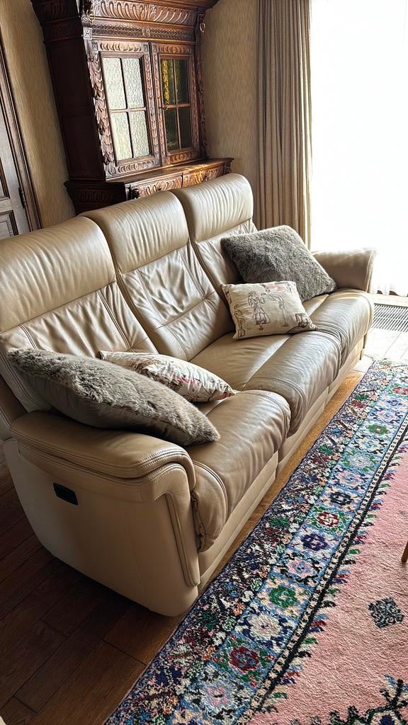 Salon en cuir - électrique, Enlèvement, Comme neuf